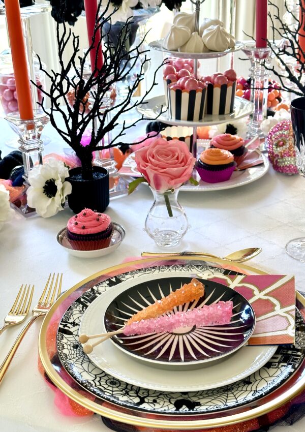 A Colorful Halloween Table Design Inspired by Sweets and Treats