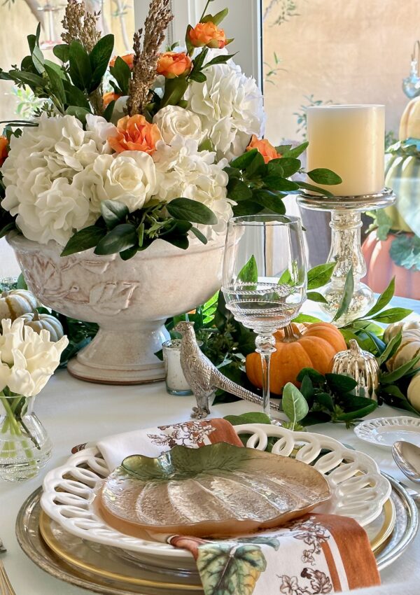 A Beautiful Garden Inspired Thanksgiving Day Table