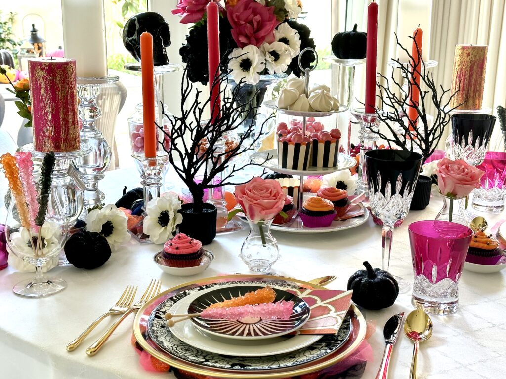 A Colorful Halloween Table Design Inspired by Sweets and Treats