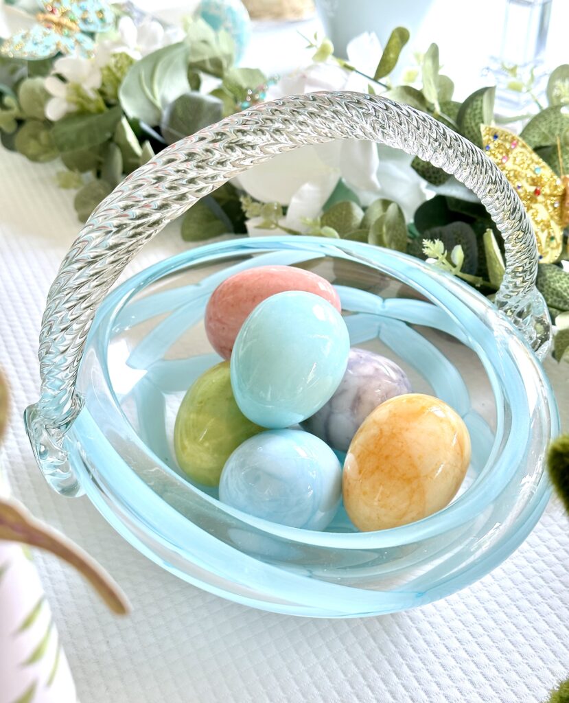 A Beautiful Easter Table Design with Bunnies and Butterflies