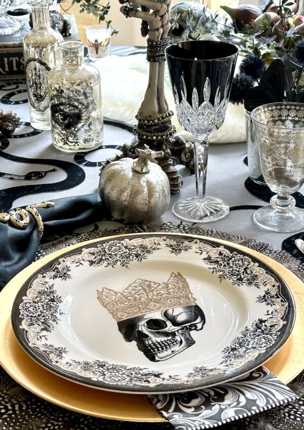 A Spooky Manor Halloween Table