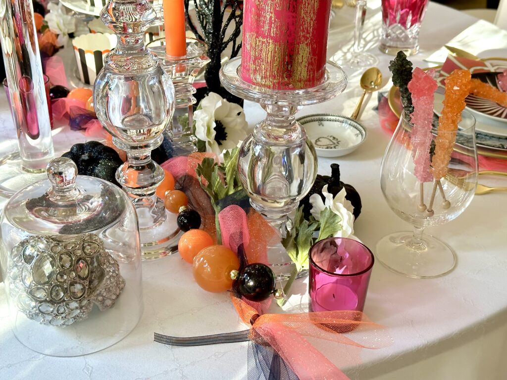 A Colorful Halloween Table Design Inspired by Sweets and Treats