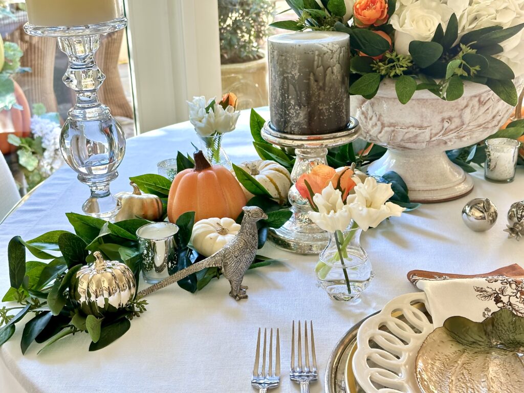 A Beautiful Garden Inspired Thanksgiving Day Table