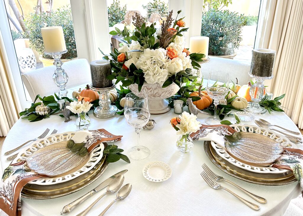 A Beautiful Garden Inspired Thanksgiving Day Table