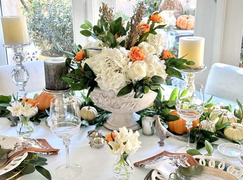 A Beautiful Garden Inspired Thanksgiving Day Table