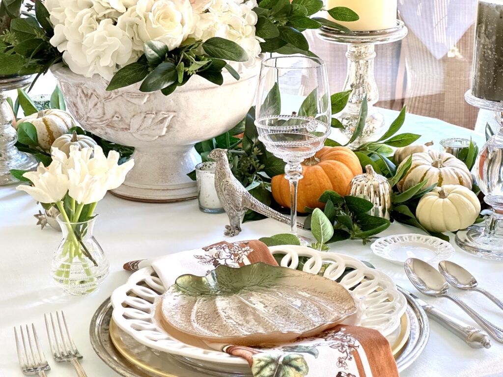 A Beautiful Garden Inspired Thanksgiving Day Table