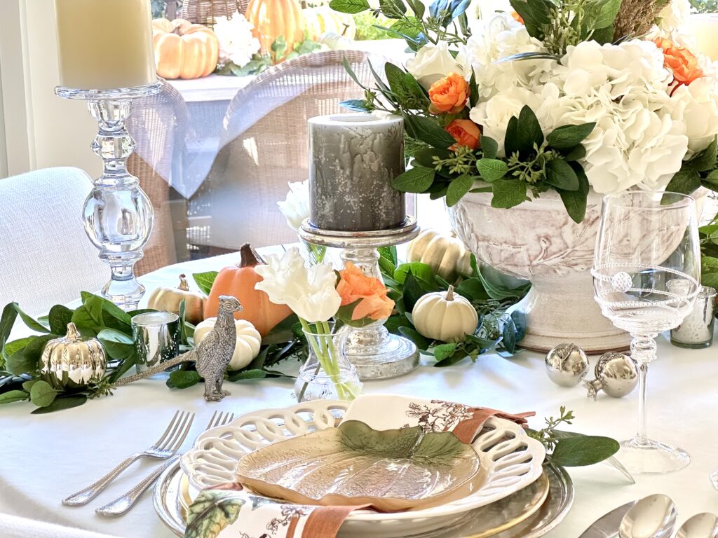 A Beautiful Garden Inspired Thanksgiving Day Table