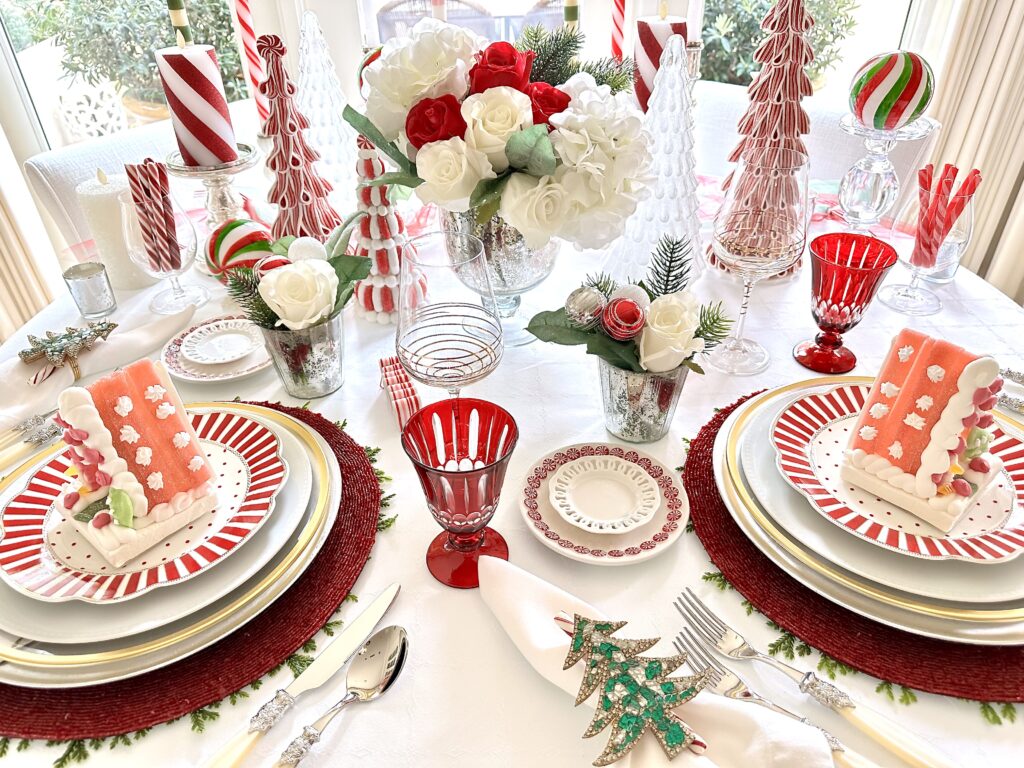 A Candy Cane Christmas Table Design