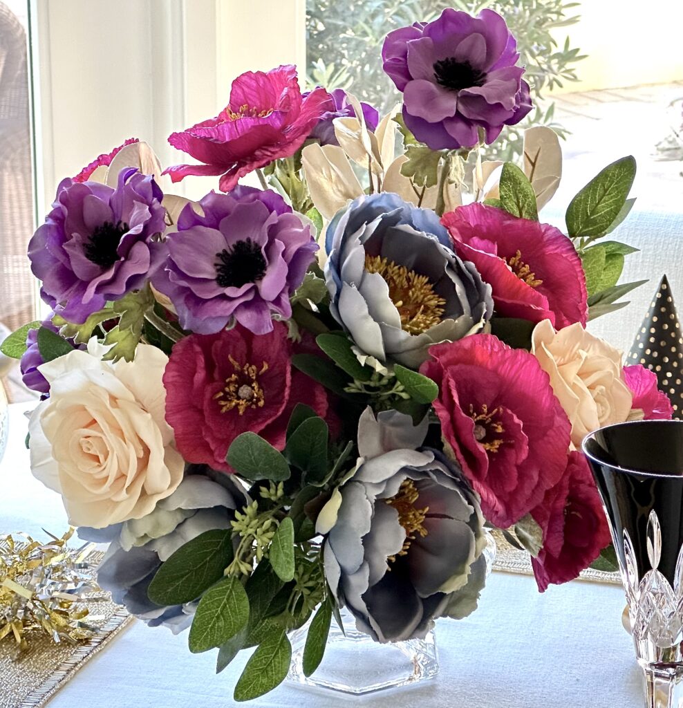 A Colorful New Year’s Eve Tablescape