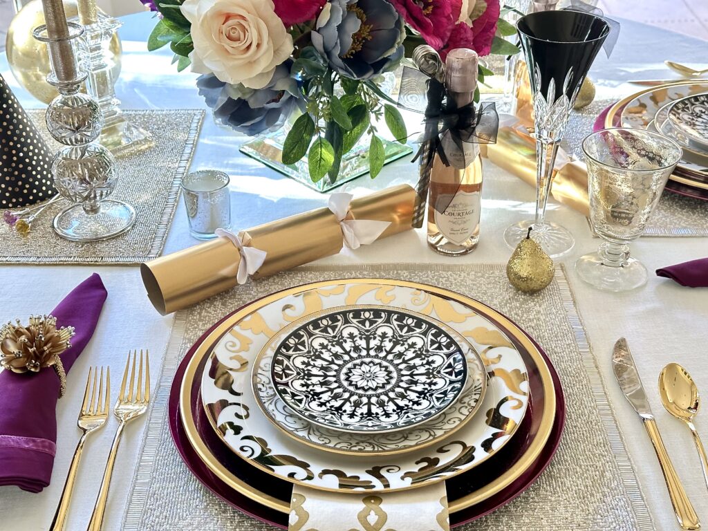 A Colorful New Year’s Eve Tablescape