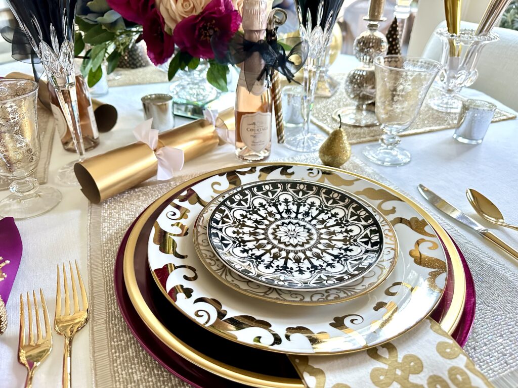 A Colorful New Year’s Eve Tablescape