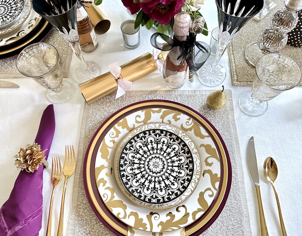 A Colorful New Year’s Eve Tablescape