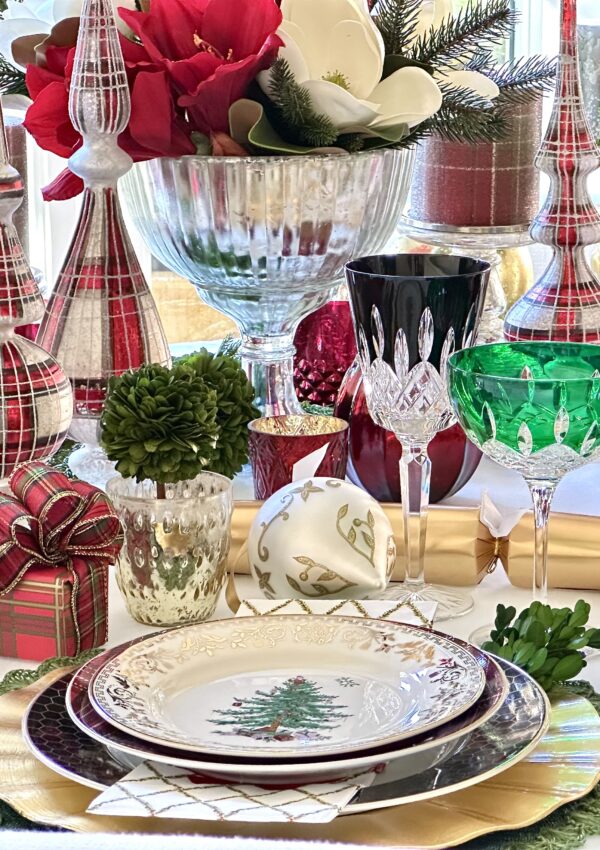 A Tartan Christmas Tablescape