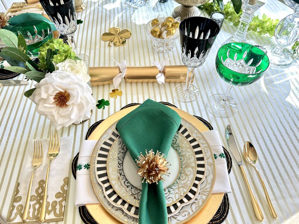 An Elegant St. Patrick's Day Tablescape