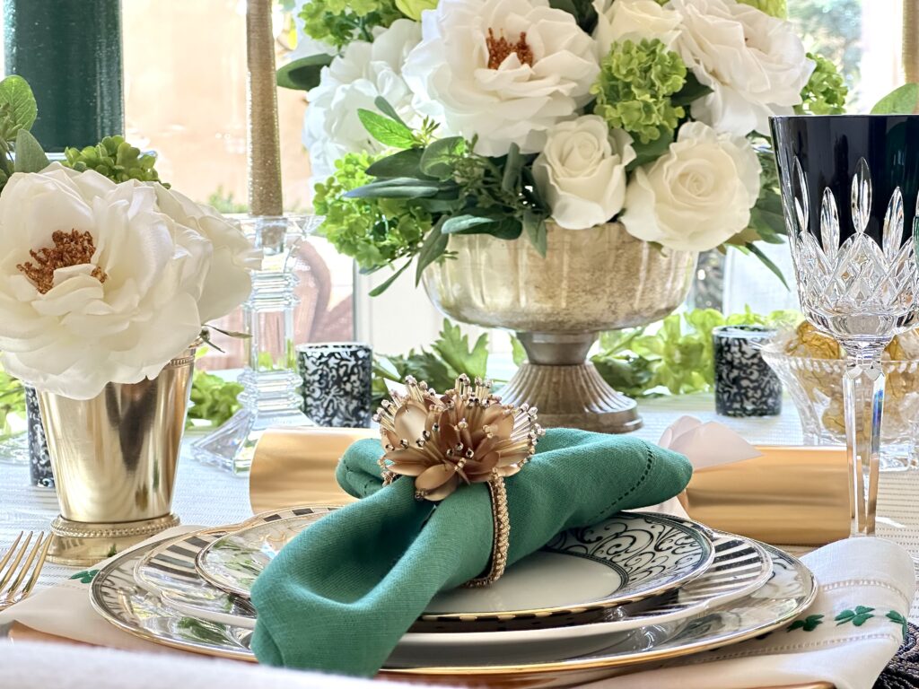 An Elegant St. Patrick's Day Tablescape