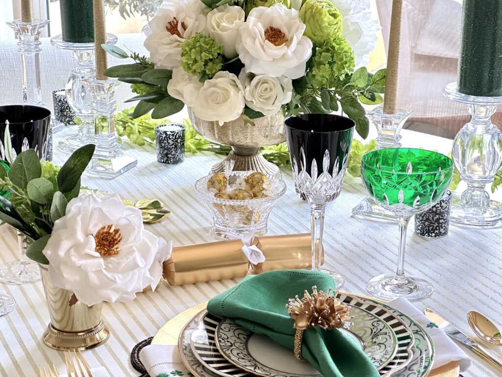 An Elegant St. Patrick's Day Tablescape