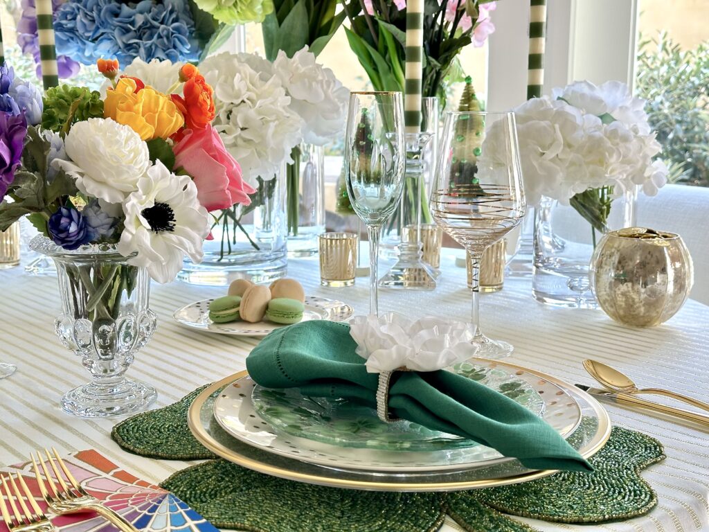 Rainbow St. Patrick's Day Tablescape