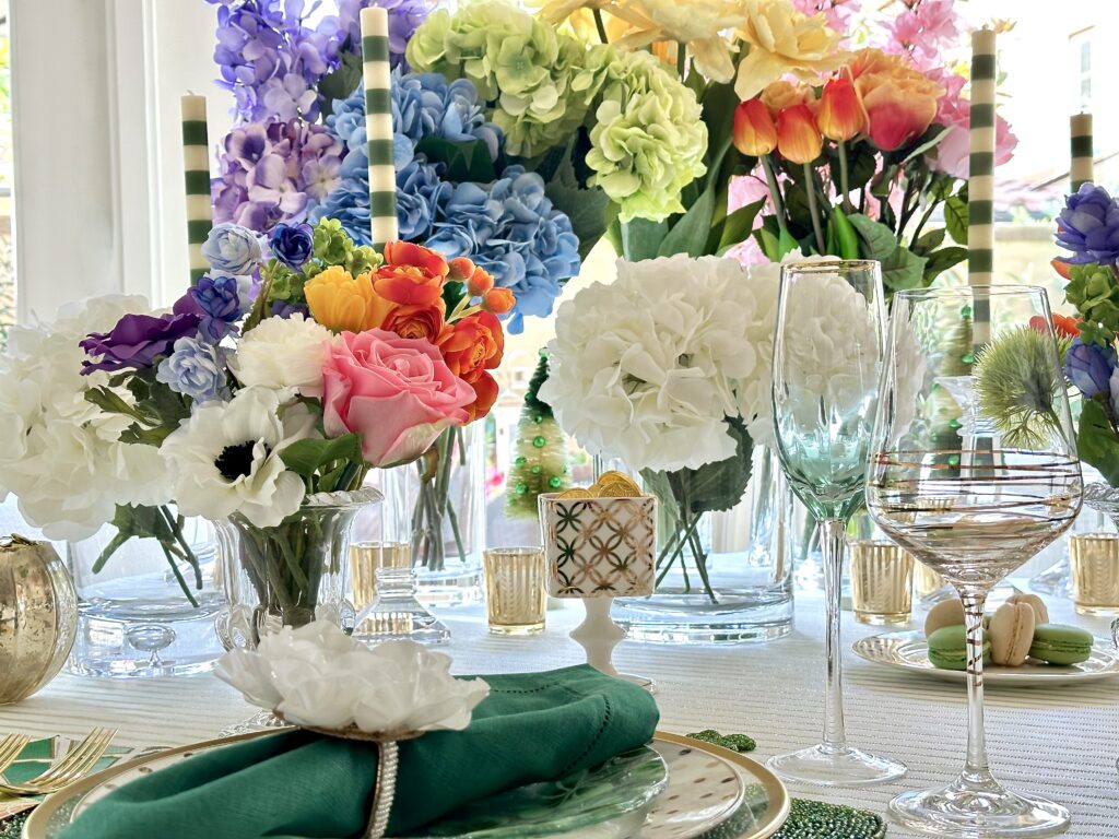 Rainbow St. Patrick's Day Tablescape