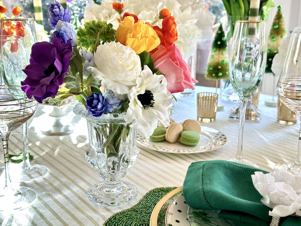 Rainbow St. Patrick's Day Tablescape