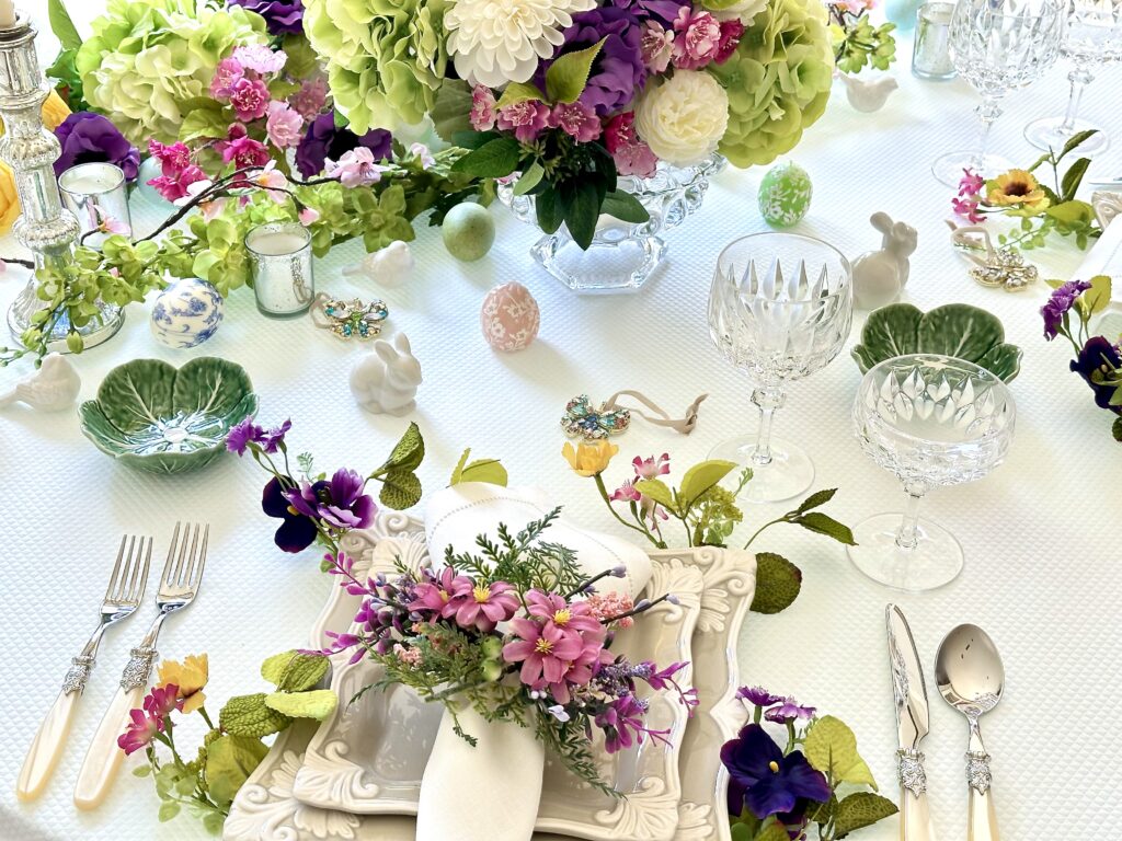 A Garden Inspired Easter Tablescape