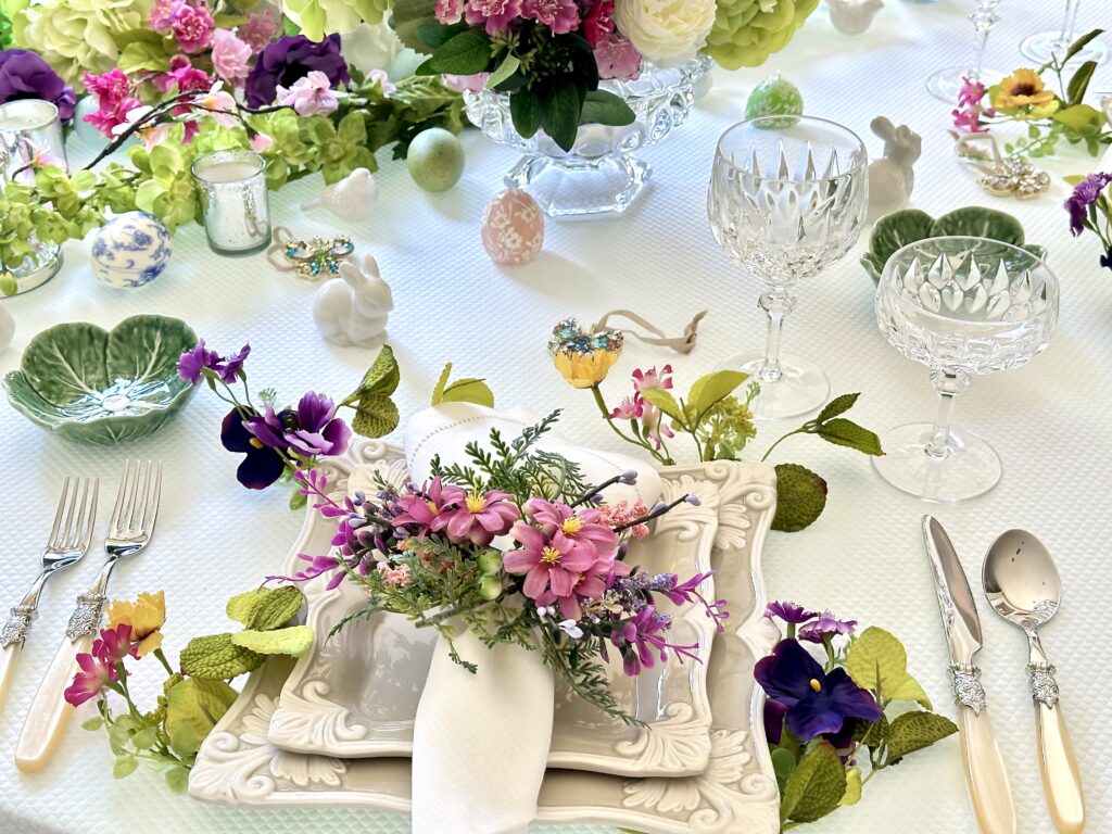 A Garden Inspired Easter Tablescape