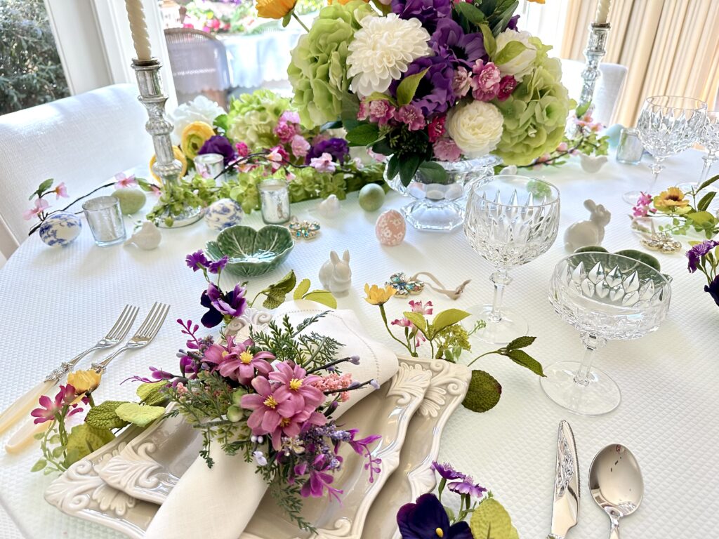 A Garden Inspired Easter Tablescape