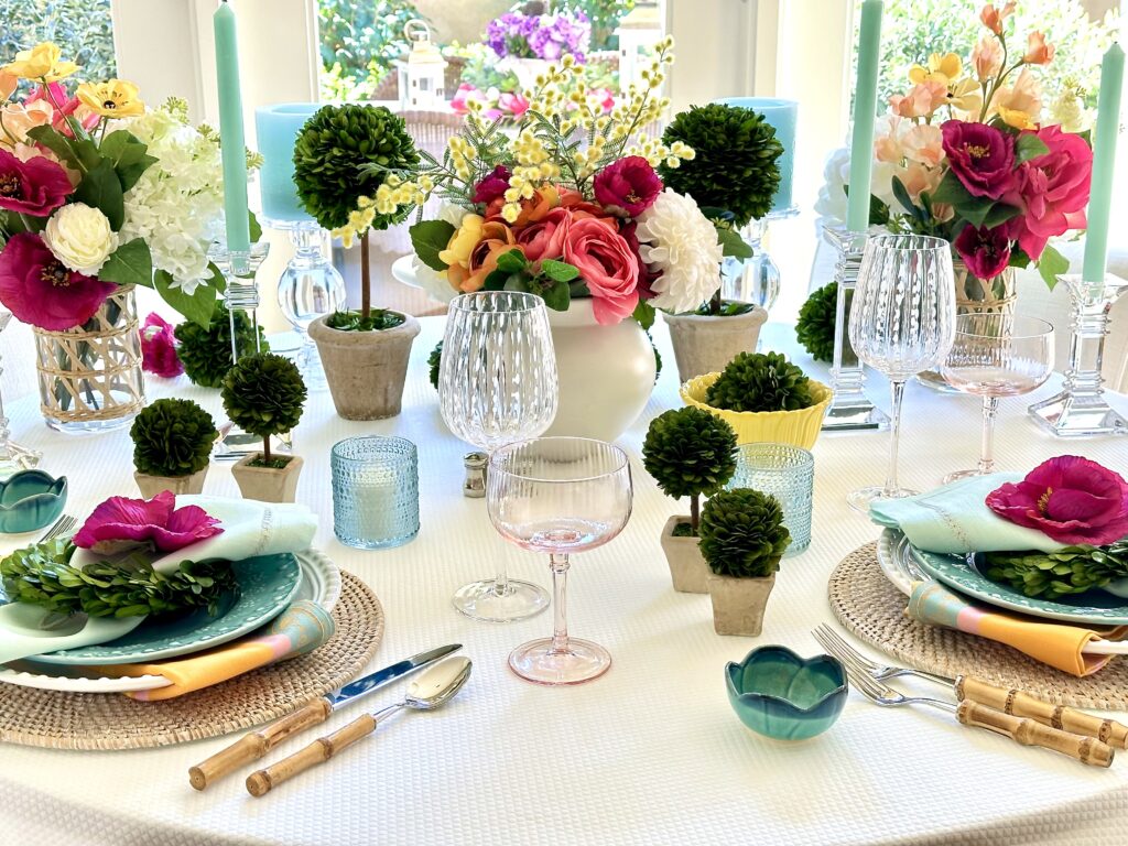 A Vibrant Spring Tablescape