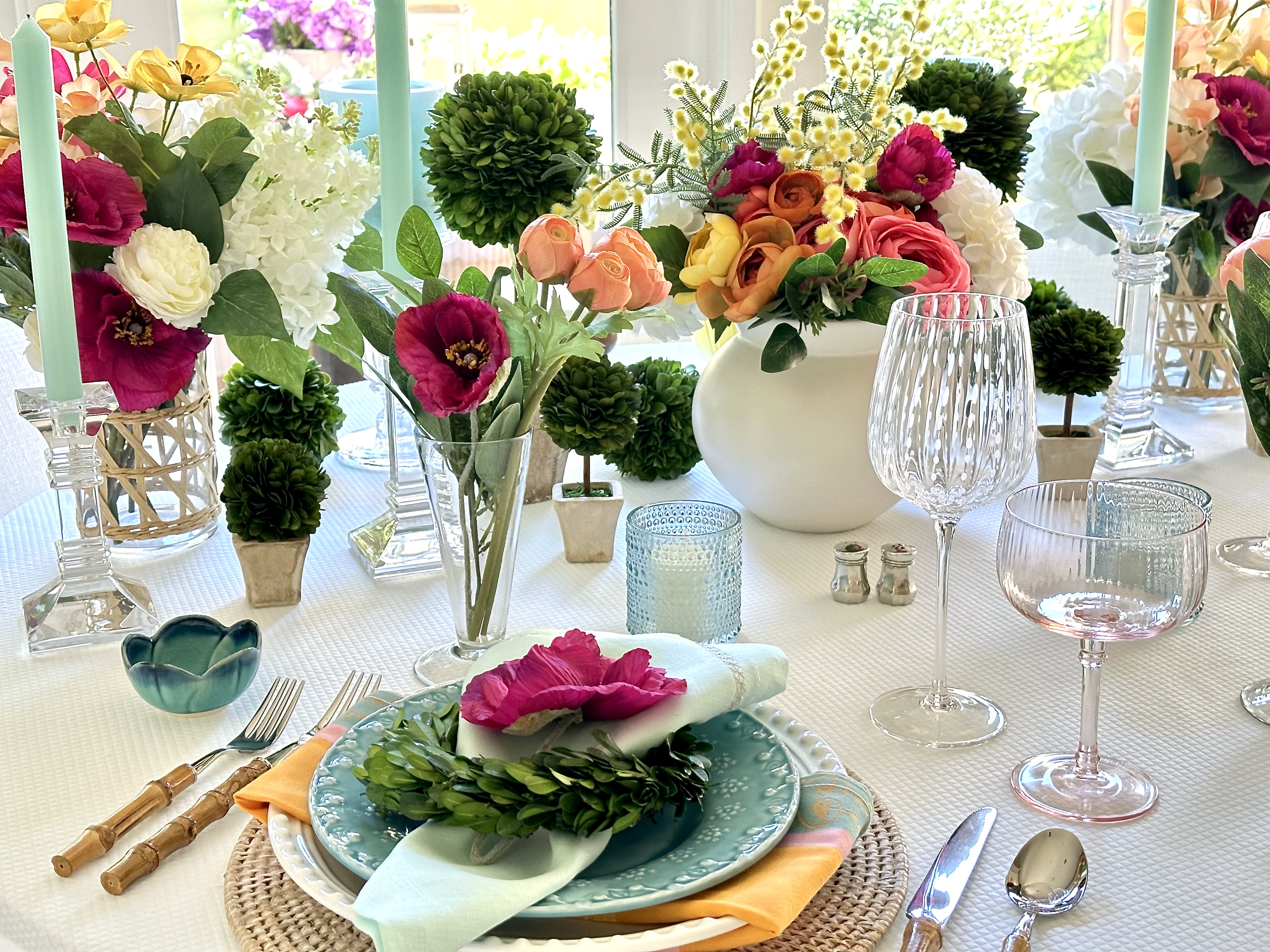 A Vibrant Spring Tablescape