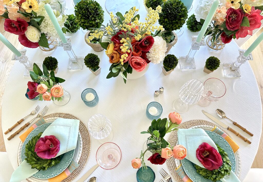 A Vibrant Spring Tablescape