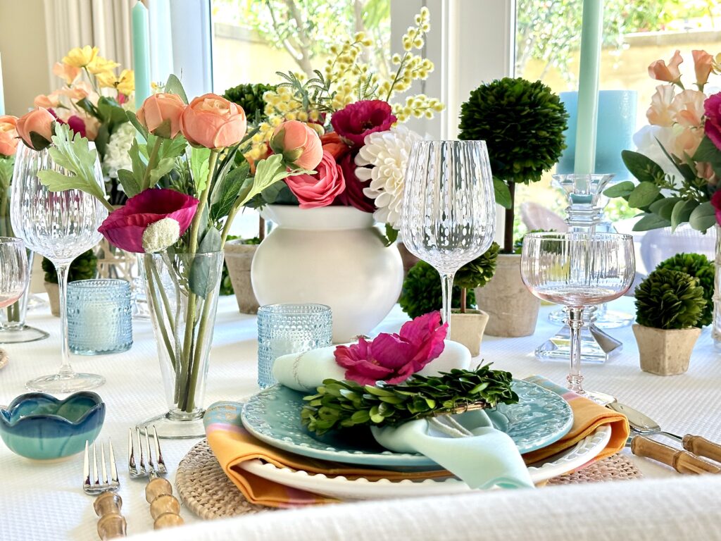 A Vibrant Spring Tablescape