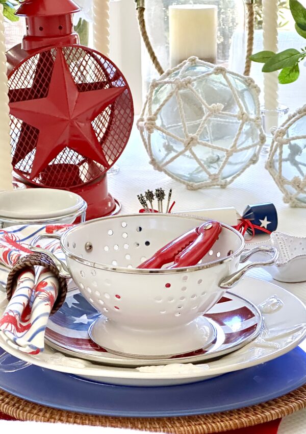 A Classic New England Fourth of July Table Design